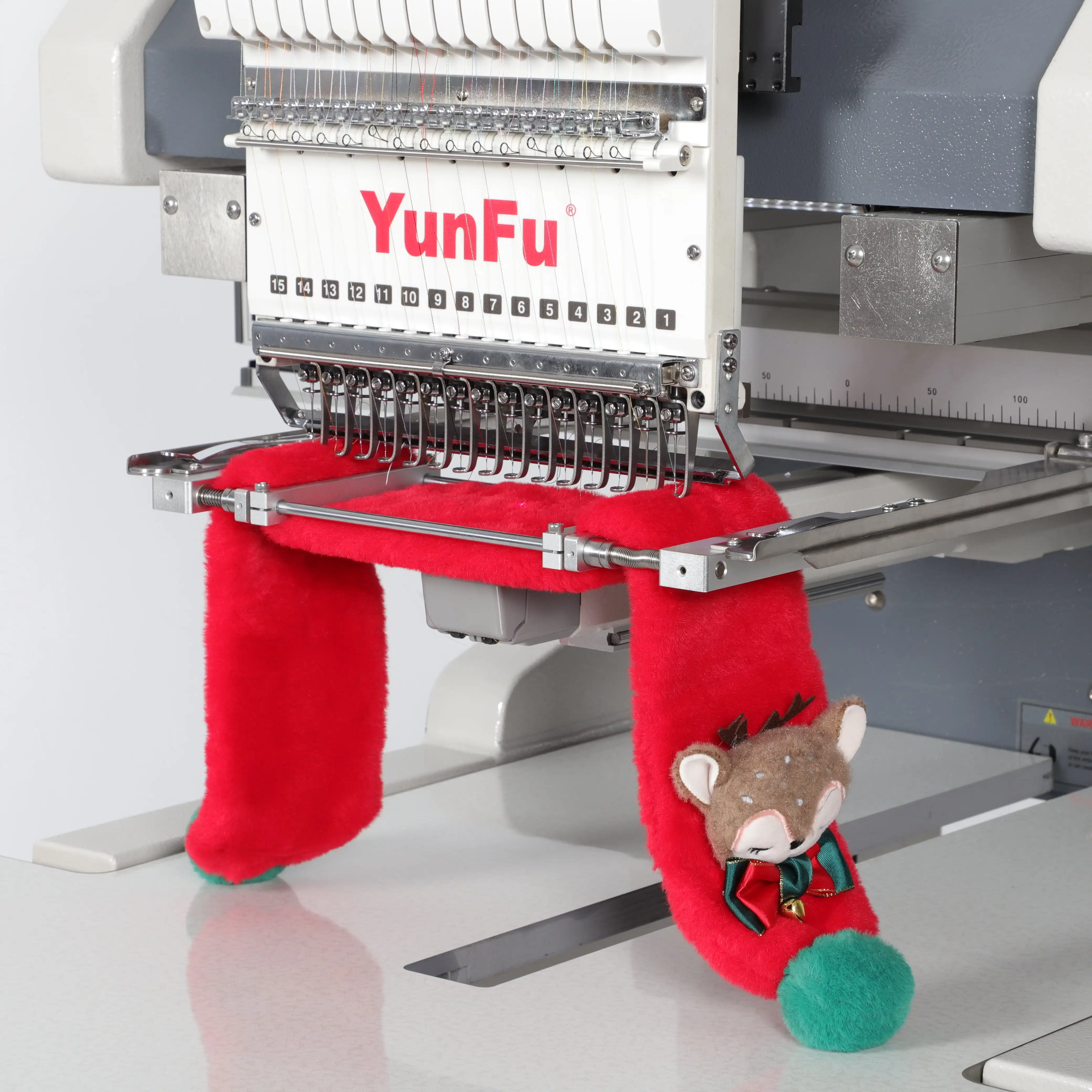 YunFu 2025 آلة التطريز التجارية 100% الأصلي 400*600 مم 12/15 إبرة التطريز حالة جديدة 100% المحرك للاستخدام المنزلي #1