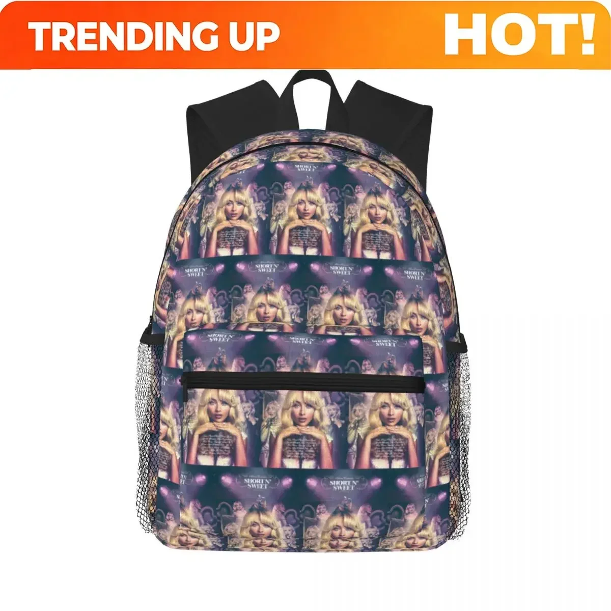 S-Sabrina Carpenter Album Singer Student Backpack School Bag Hiking Travel Daypack for Men Women Fashion Bookbag Shoulder Bags