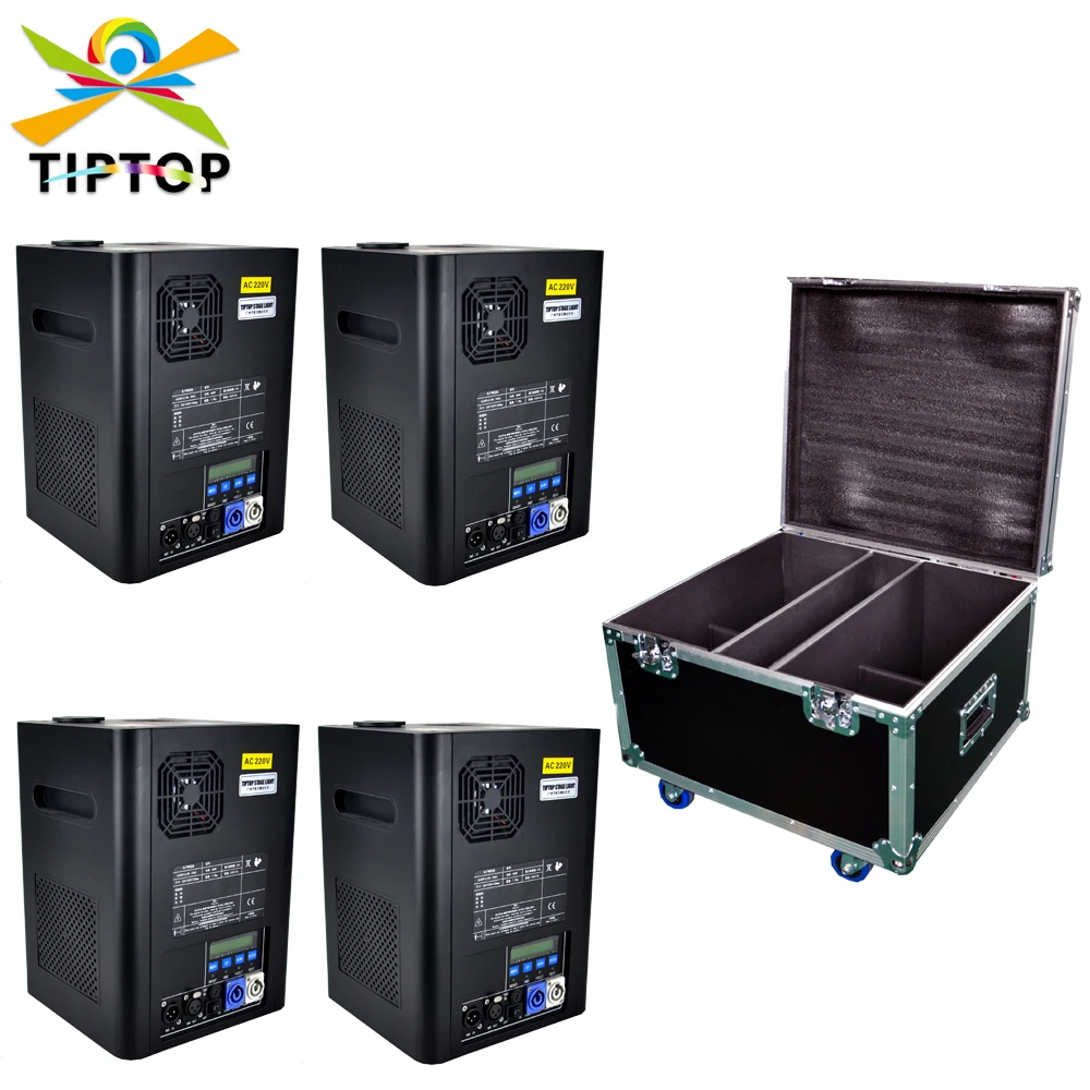 

4IN1 Flight Case Pack 600W Plastic Shell Stage Cold Fireworks Machine DMX Stage Lighting Effect Equipment 2 Channel TP-T600W