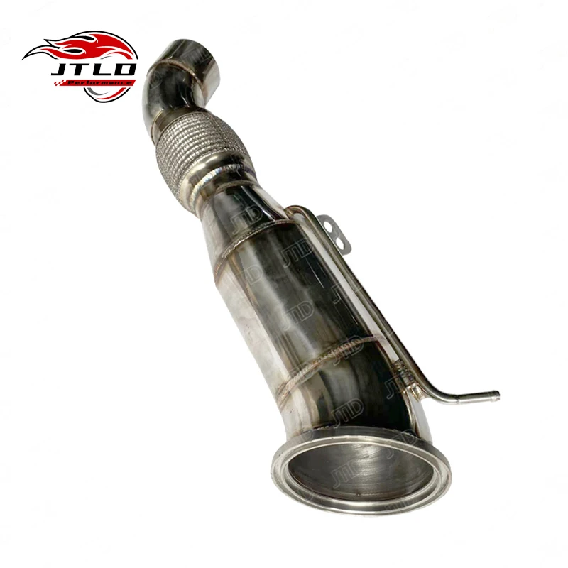 Performance Stainless Steel Straight Pipe Euro 6 Exhaust Pipes For BMW B58 M140i M240i M340i M440i Downpipe