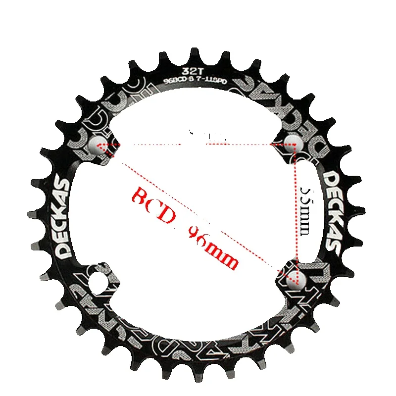 AliExpress DECKAS 96BCD 40T 42T 44T 46T 48T 50T Asymmetric Round Bike Chainring MTB Crown Bicycle Crankset Fit