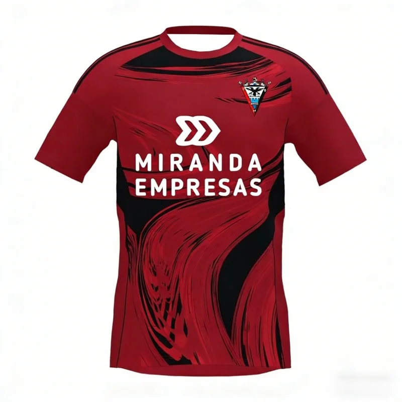 

Новая футболка Mirandés 2026 года: хит продаж, дышащая, для мужчин, женщин, детей, для фанатов футбола, повседневная, уличная, семейная.