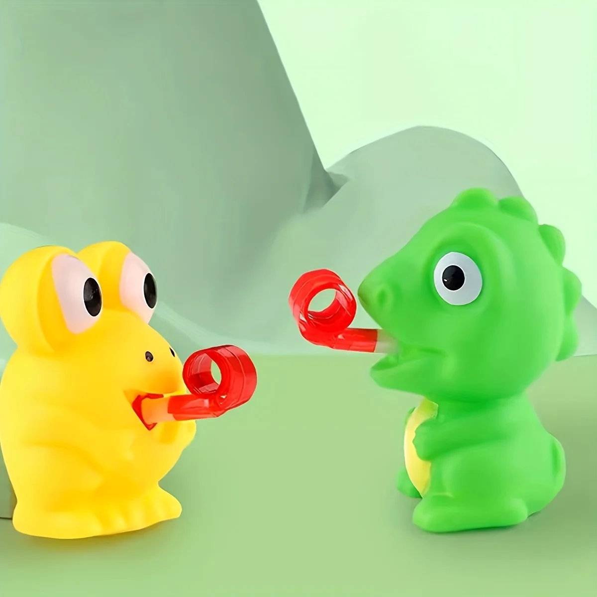 Novedad divertido juguete blando de prensa, juguete de rebote de dinosaurio rana con lengüeta, lindo regalo de fiesta y festival para niños