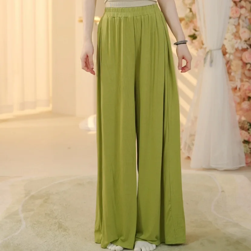 

Dance pants practice suit women's modern dance pants new Chinese loose adult classical modal wide-leg pants