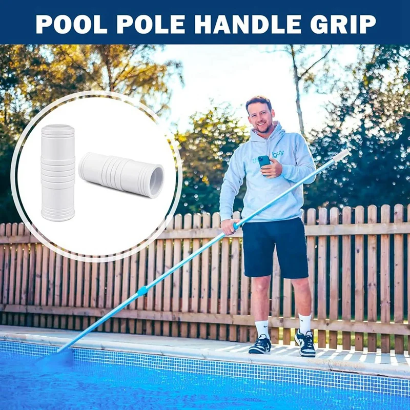 2 Pcs Pool Pole Handle Grip Replacement, Hand Grip For Swimming Pool & Spa Poles, Telescopic Pool Pole Handle Grip