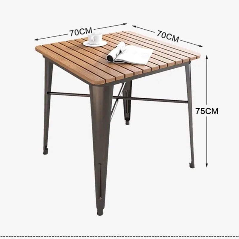 Tavolino da caffè in legno di metallo DiningCircle soggiorno tavoli rotondi Basses minimalisti nordici set di mobili da giardino moderni Muebles