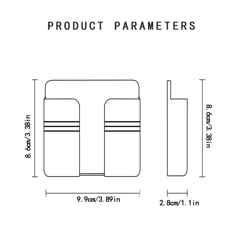 壁に取り付けられた携帯電話ホルダー,リラックス,リモコン,収納ボックス,リモコン,Xiaomi, Samsung, Huawei