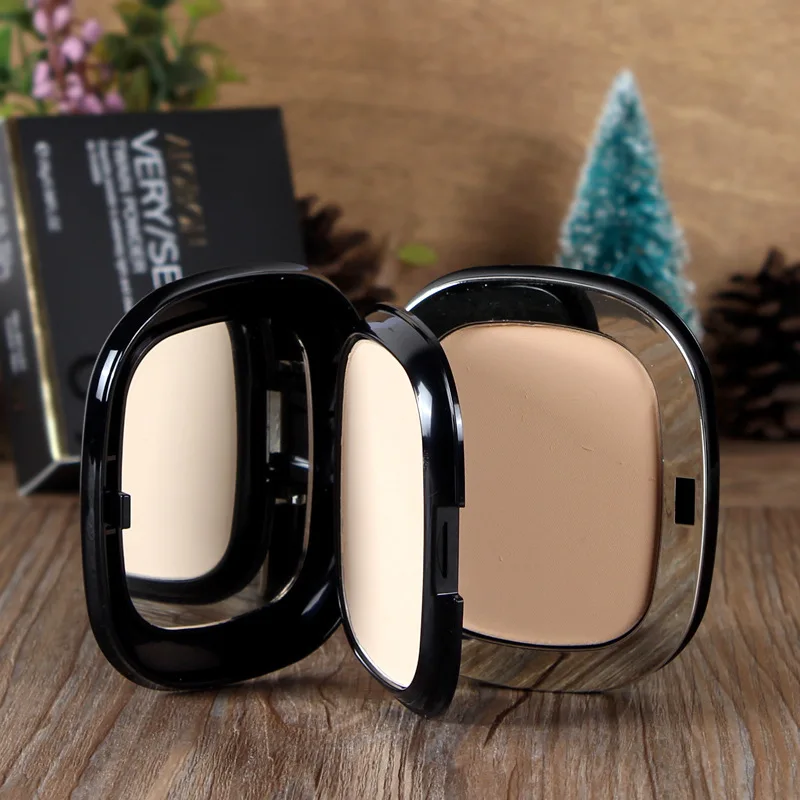 2 in 1 Double Layer Face Powder Makeup Long Lasting Pressed Powder Oil Control Full Coverage Concealer Palette