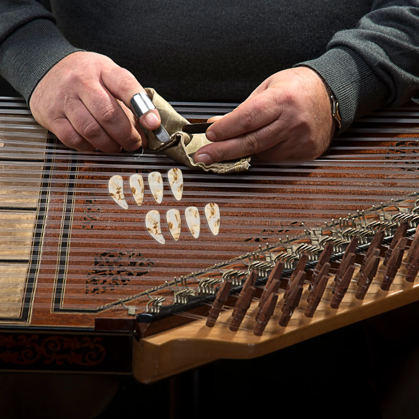 

Covers Guzheng Nails Fake Musical Instruments Tool Zither Picks Small Hands Practice False