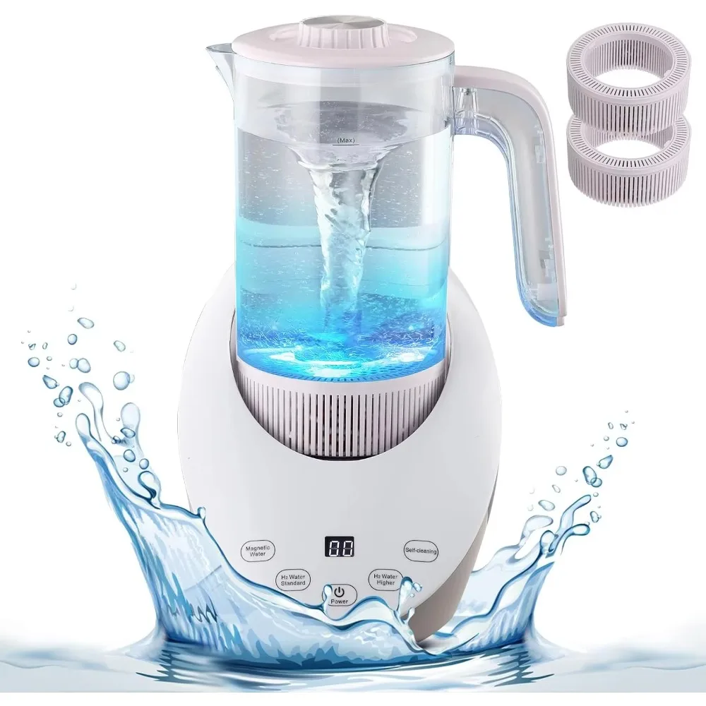 

Water Pitcher,Balanced Purified Water PH Levels and Filtered with Calcium Sulfite,Hydrogen Water Generator Hydrogen Wat