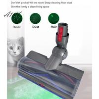 A16F-Direct Drive Brush Head For Dyson V7 V8 V10 V11 V15 G5 Vacuum Cleaner Parts With LED Dust Detection For Carpet Floor Clean