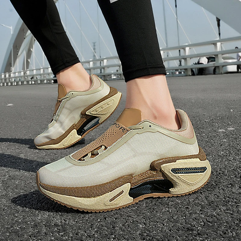 Hot Sales New Running Shoes Men Lightweight Cushioning Sneakers Outdoor Athletic Jogging Anti Slip Tennis Shoes Women Size 36-46