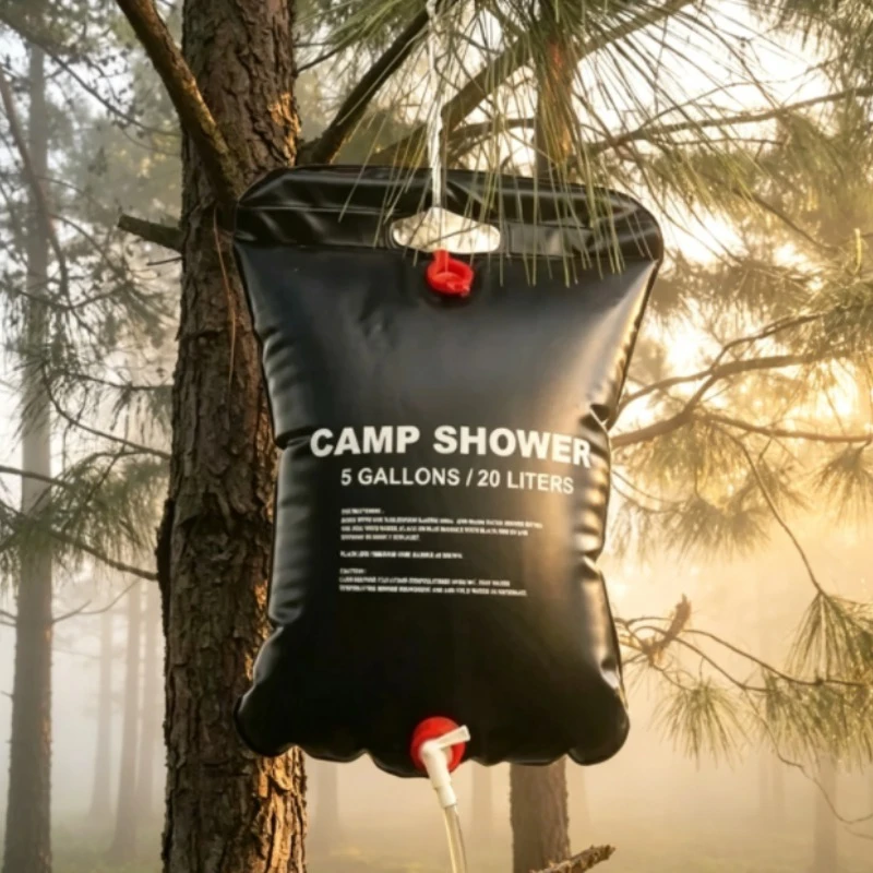 Outdoor Shower Water Bag Foldable Camping Water Storage Pouch Portable Car Picnic Water Container Travel Bath Accessory