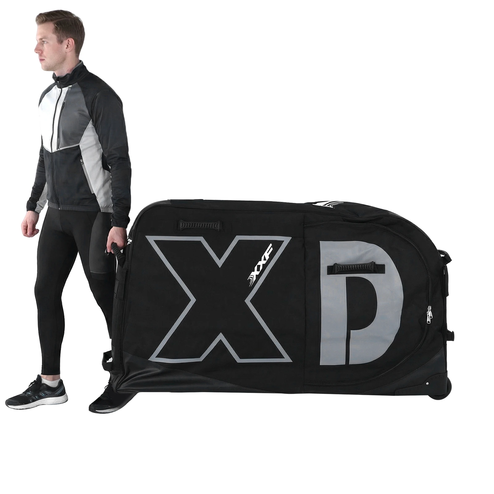 

Lightweight MTB Travel Bags With Wheels for Air Flights Protective MTB Travel Bag Waterproof Wheel Protection Tubes & Zippers