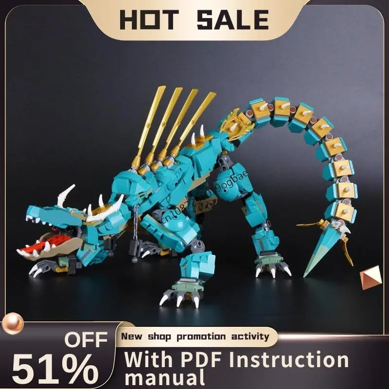 

Новинка, 715 шт., популярная серия Ninjagoed, фигурки дракона в джунглях, модель на заказ, головоломка, креативные идеи «сделай сам», детские игрушки, подарки на день рождения