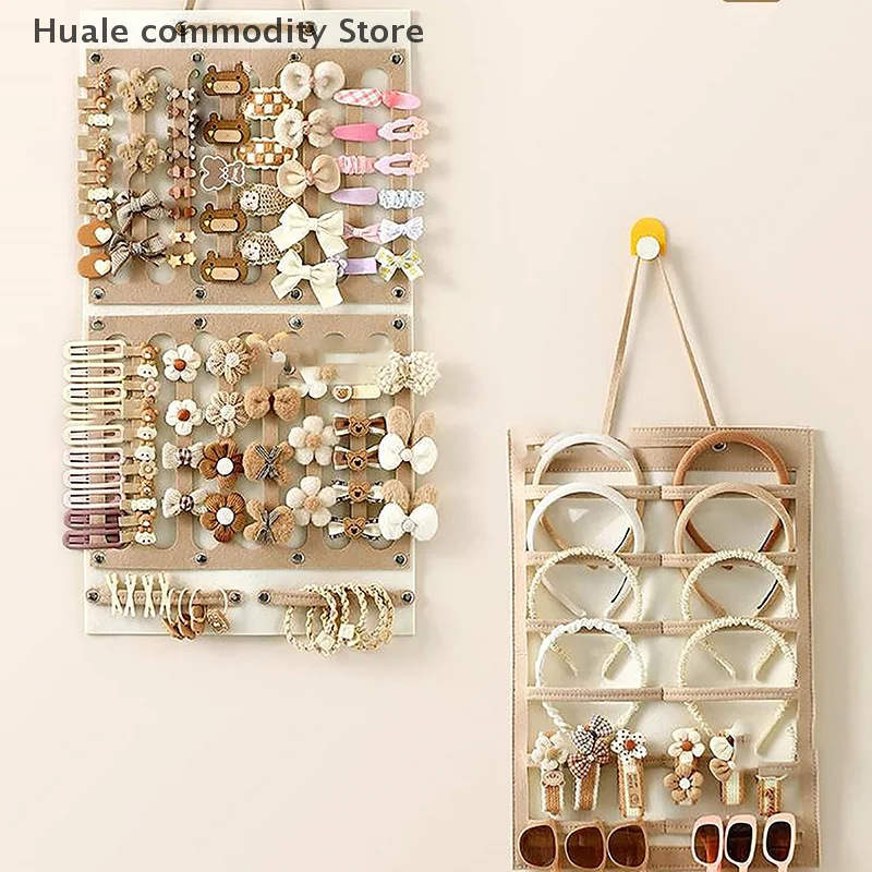 Bow Storage Pendant Wall Mounted Large Capacity Headband Holder Hairpin Storage Hooks Space Saving Girls Room Decoration