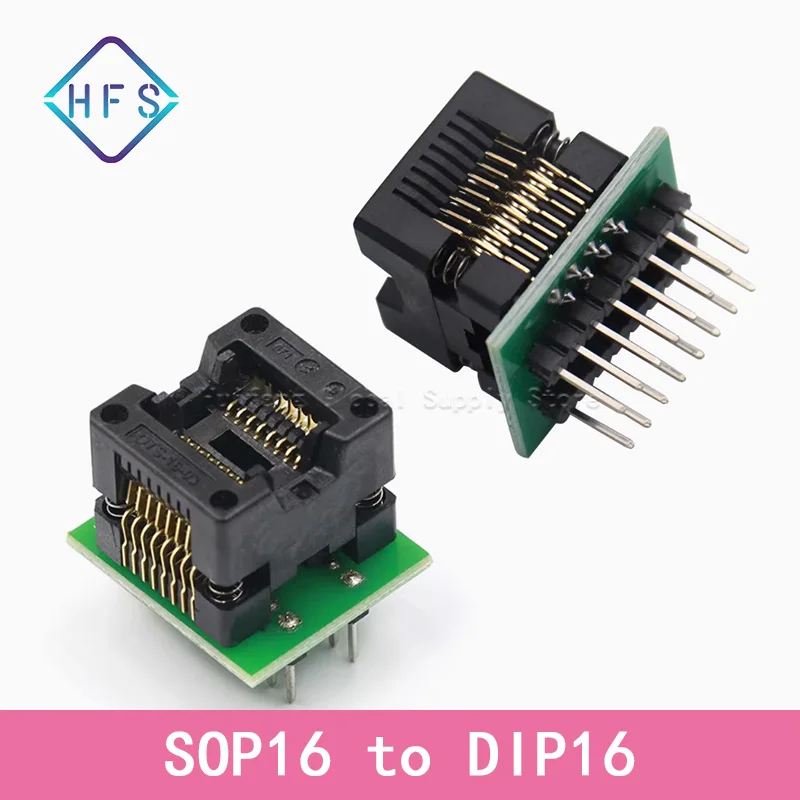 SOP16 TO DIP16 SOP16 turn DIP16 Patch burner adapter transfer burner burner burner IC socket Programmer adapter Socket 150mil