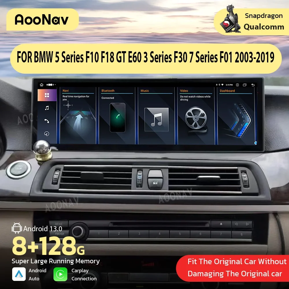 14.9 inch Car Radio For BMW 5 Series F10 F18 GT E60 3 Series F30 7 Series F01 2003-2019 Auto Android Multimedia GPS Video Player