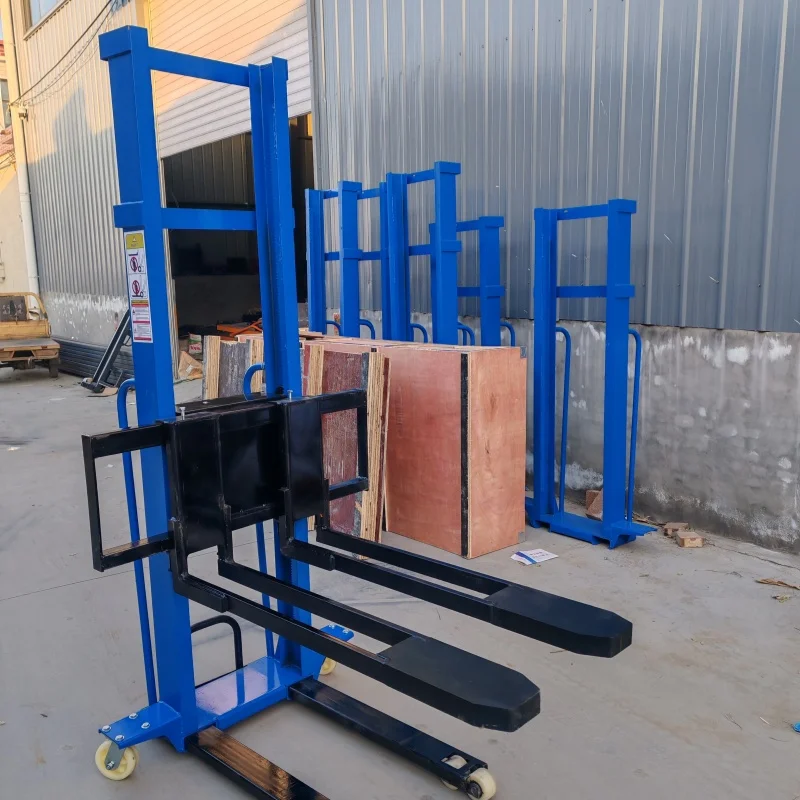

for-Truck-mounted Forklift Simple Pallet Stacker Semi-electric Manual Portable Follow 1000kg*