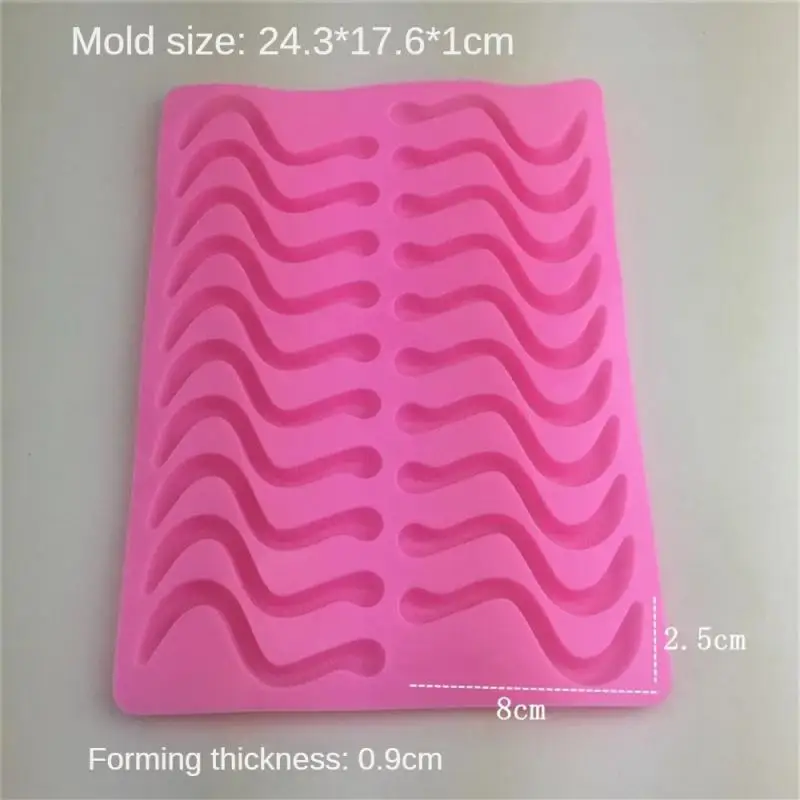 16/20 Holes DIY Silicone Gummy Worms Chocolate Mold Sugar Candy Jelly Molds Ice Tube Tray Mold Cake Decorating Tools