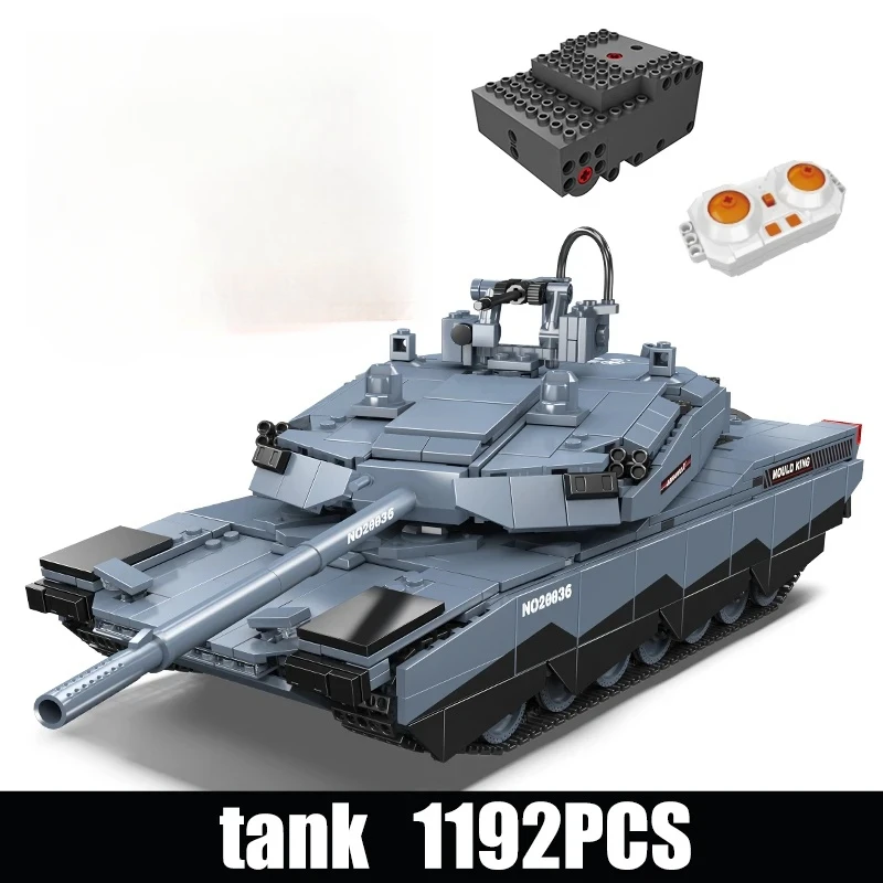 ตัวต่อรถถัง Mould King 20036 รุ่นเทคนิค รถถังบังคับวิทยุ ABRAMS-X ชุดตัวต่อประกอบรถถัง ของขวัญคริสต์มาสสำหรับเด็ก