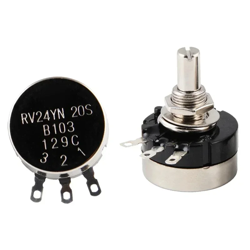 

10PCS RV24YN20S Carbon Film Potentiometer 1K 2K 5K 10K 20K 50K 100K 1M Ohm Single Rotary Cone