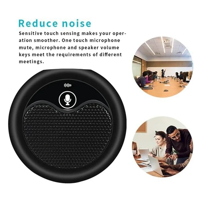 Video Conference USB Microphone,Omnidirectional Condenser Mic For PC Laptop Online Meeting Skype Recording,Chating,Zoom