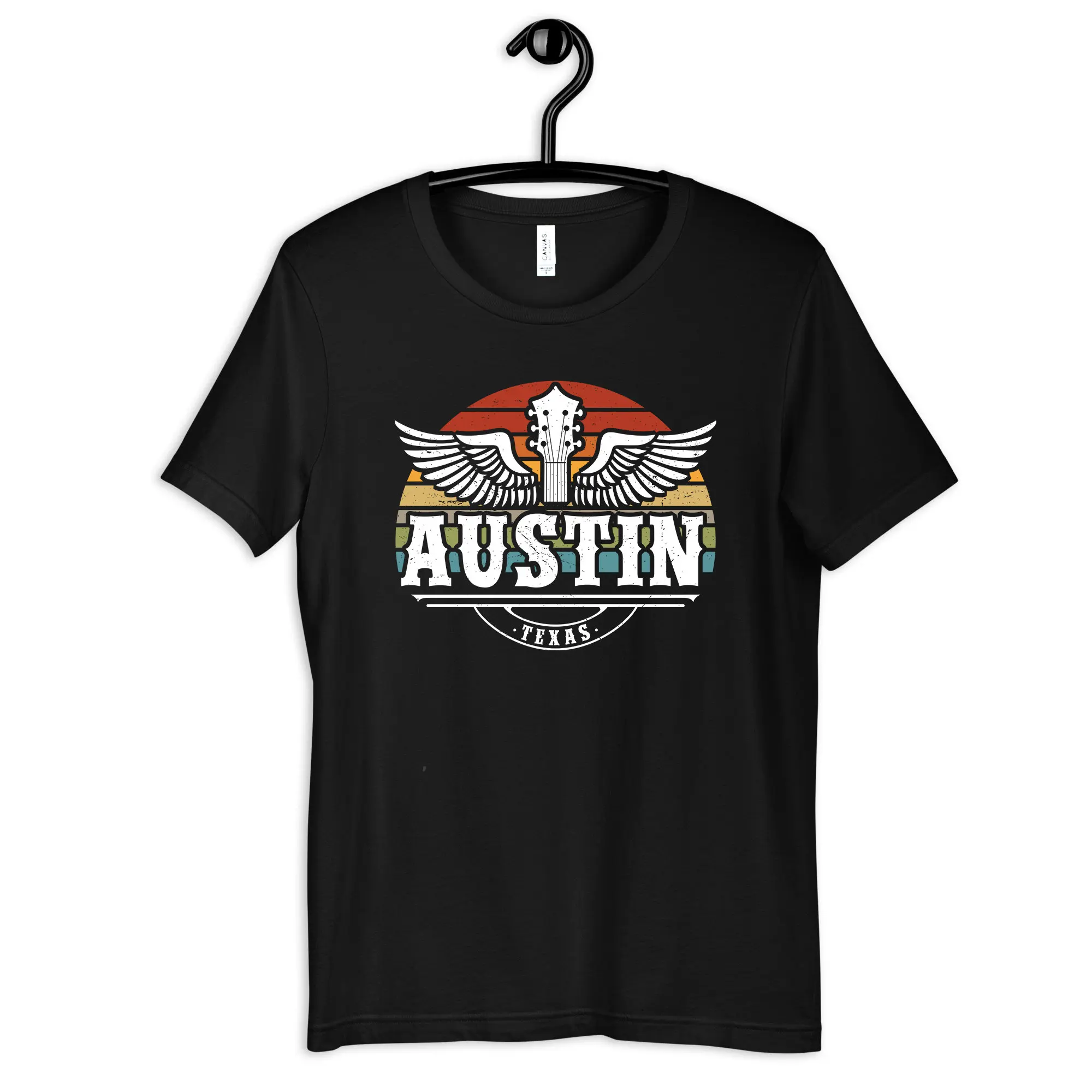 

Austin Texas Guitar T Shirt Women's Kids Apparel Long Sleeve SweaT