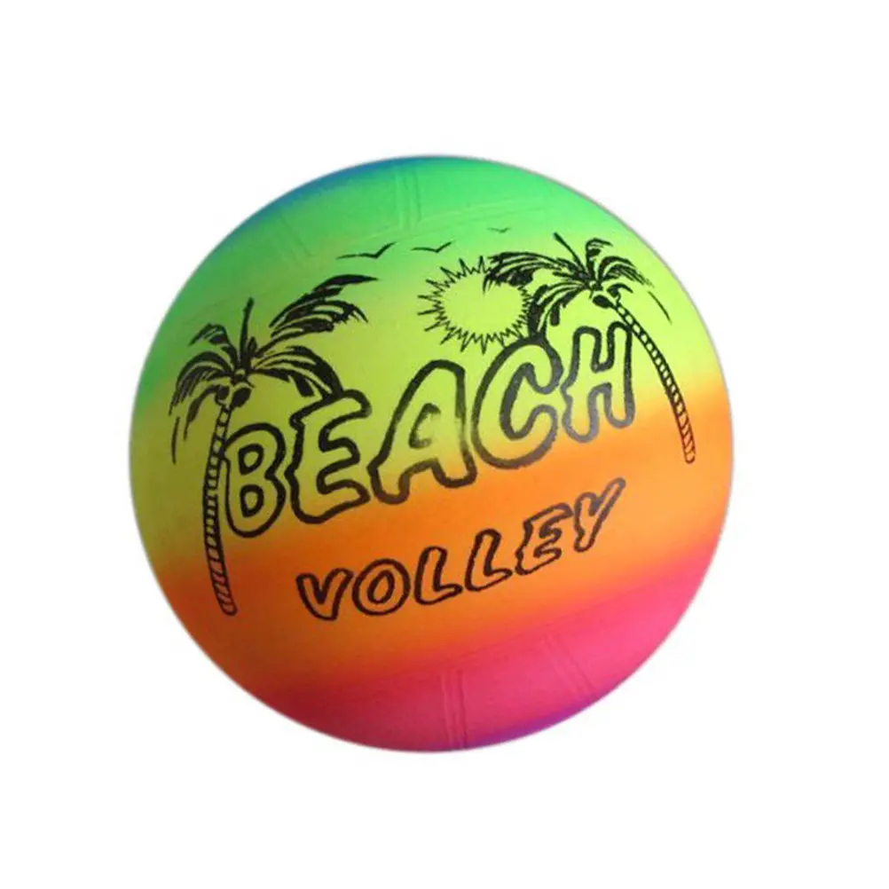 

Rainbow Ball Set for Kids Ages 3-12 Bright Color Plastic Sports Ball with Textured Grip Surface for Catching Throwing