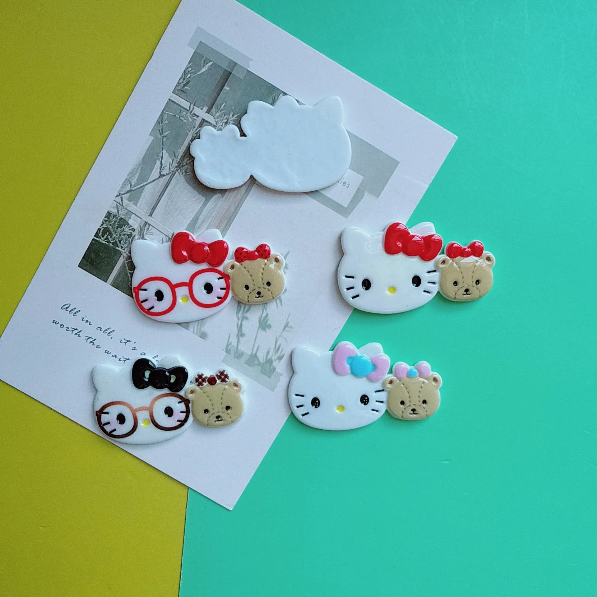 5pcs glasses cat bear KT acces - Phone Cases Websites ulasan dan harga