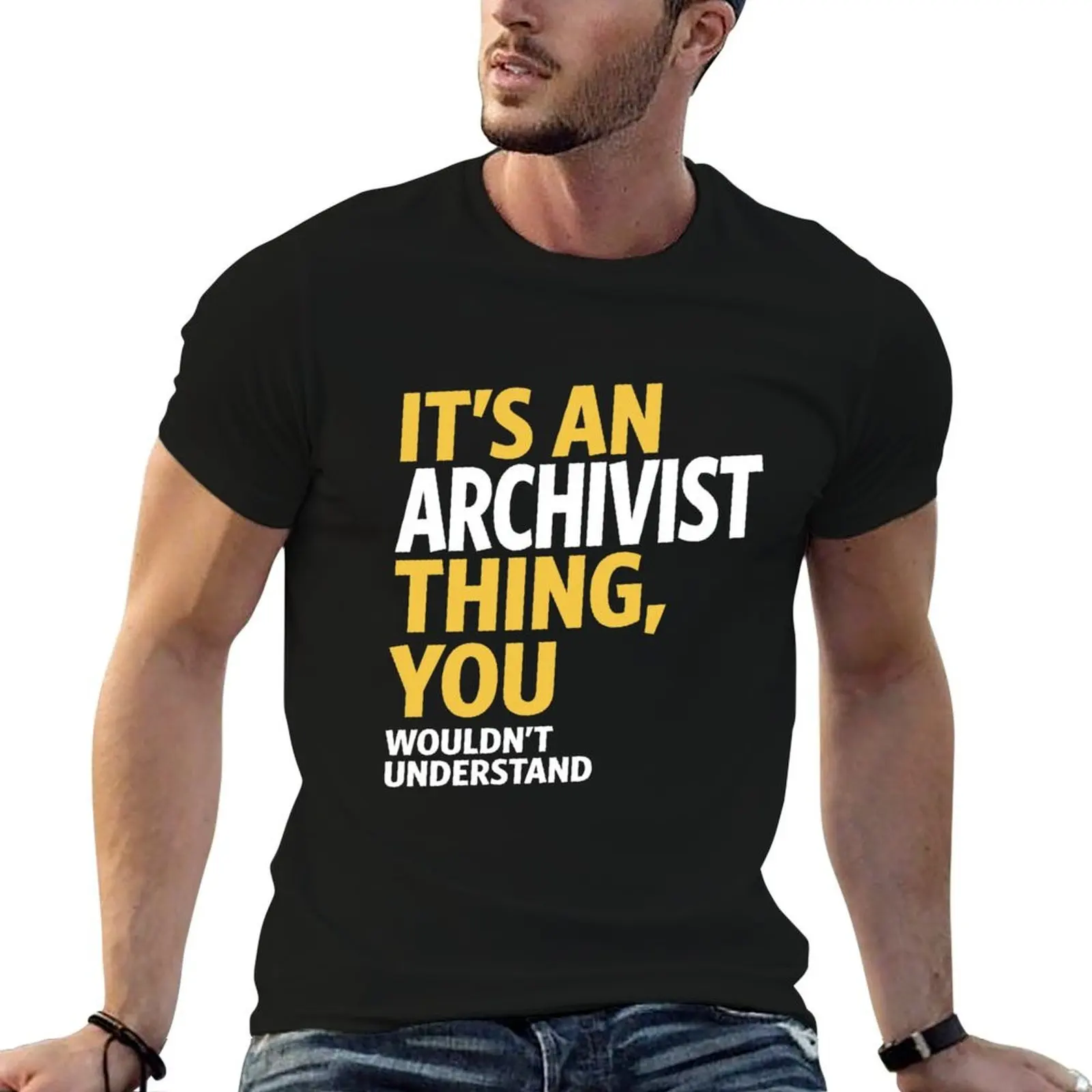 Футболка Archivist Thing в городском стиле, повседневный топ с короткими рукавами