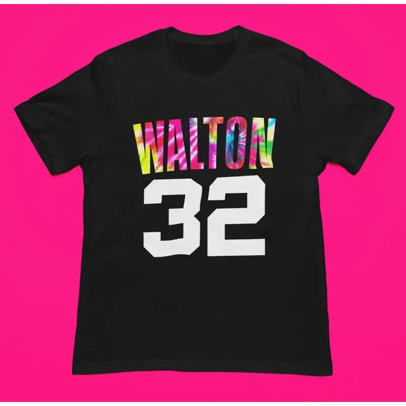 Bill Walton Tie Dye 32 Portland Trailblazers Jersey BigRed Premium Blend T Shirt