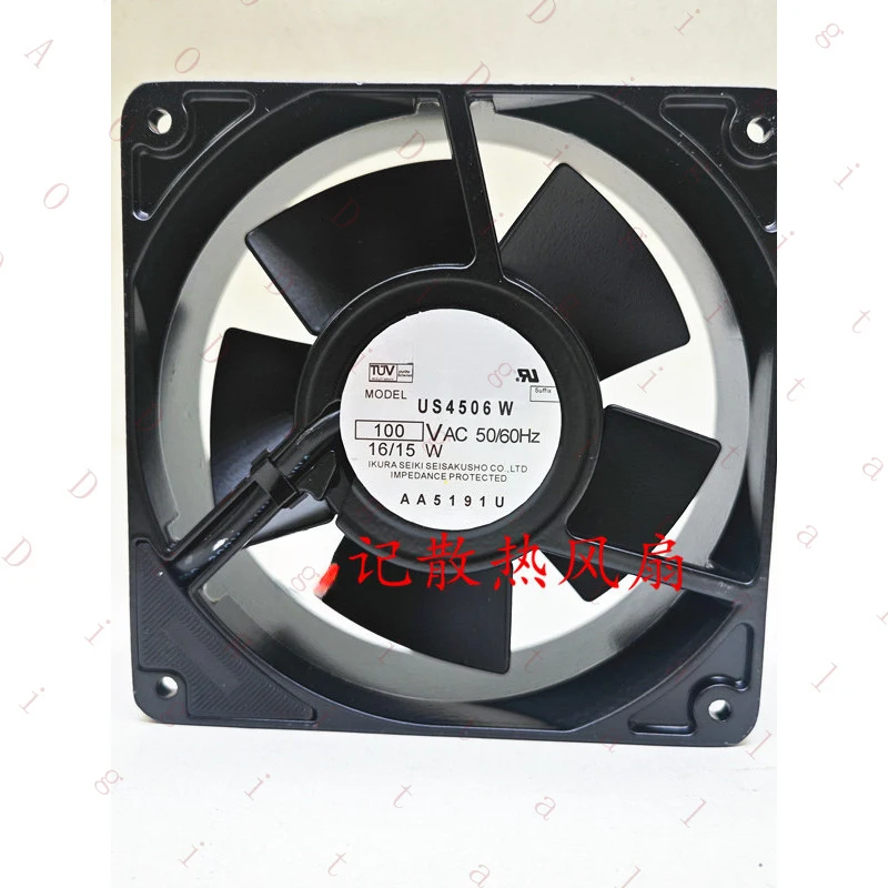 

UN-- for lKURA FAN US4506W/2 100VAC 12038 12CM All-metal high-temperature resistant cooling fan