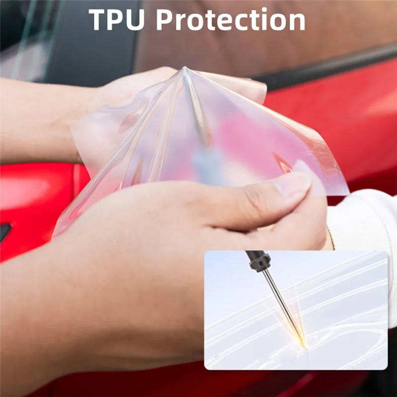 ل تسلا نموذج 3 هايلاند 2024 الجبهة الخلفية الباب درابزين خدش الحرس واضح حامي فيلم ، بولي TPU ، ملصق ، التفاف استبدال-M54K #6