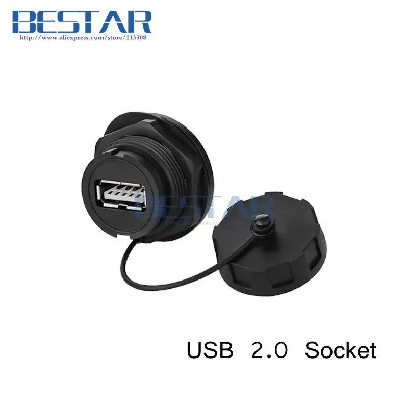 USB 2.0 IP67 à prova d'água USB2.0 IP 67 cabo conector 1m 3 pés USB soquete à prova d'água