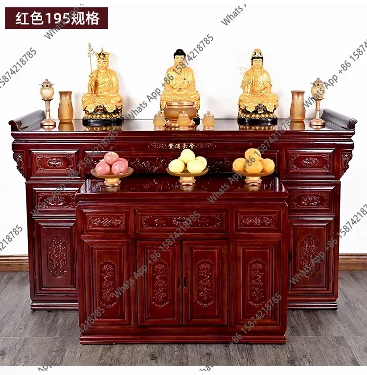 S Solid Wood Altar Buddha Shrine Buddha Table Altar Chinese Incense Burner Table Buddha Niche Altar
