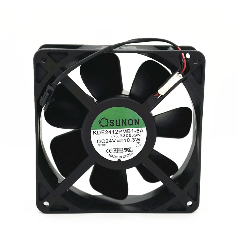 

S+ SUNON KDE2412PMB1-6A 12038 24V 10.3W 3100RPM 12CM Siemens Inverter Fan