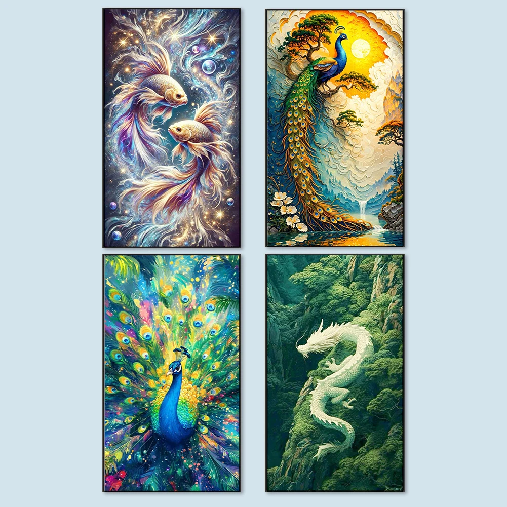 

5D DIY Полный квадратный дрель Алмазная картина Животное Набор Украшение дома Искусство