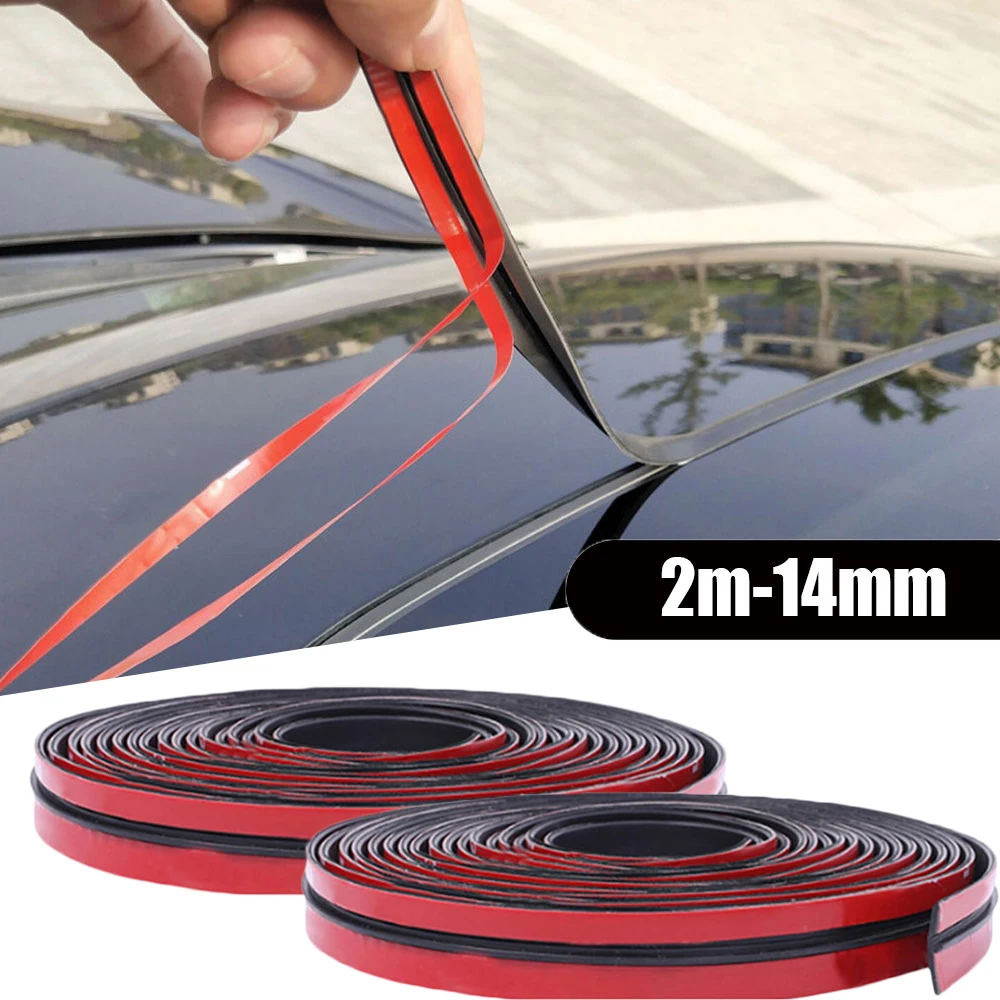 

1 Set Car Windshield Soundproof Sealing Strip Roof Waterproof Protector Sticker Sunroof Edge T-shaped 2/4/6/8m Strip Accessories
