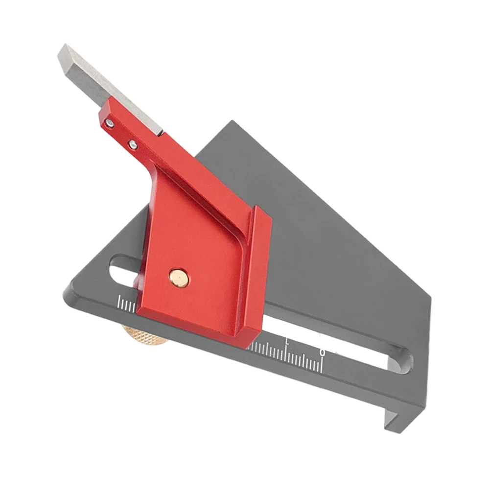 Carpentry Tool 3.39 Inch X 0.98 Inch X 3.86 Inch Measurement Ruler Clear Readable Scales Compact Lightweight Tool