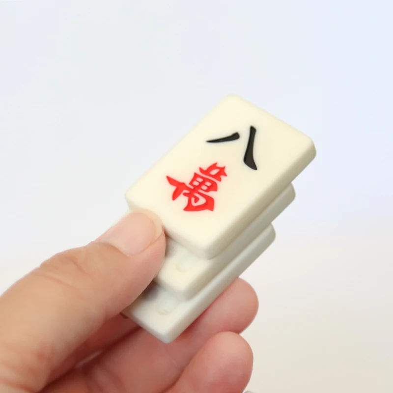 Jeu de Poussée Magnétique en Forme de Mahjong pour Adulte et Enfant, Jouet Sensoriel en Résine, Haute Résistance, Spinner, Fidget, Cadeau