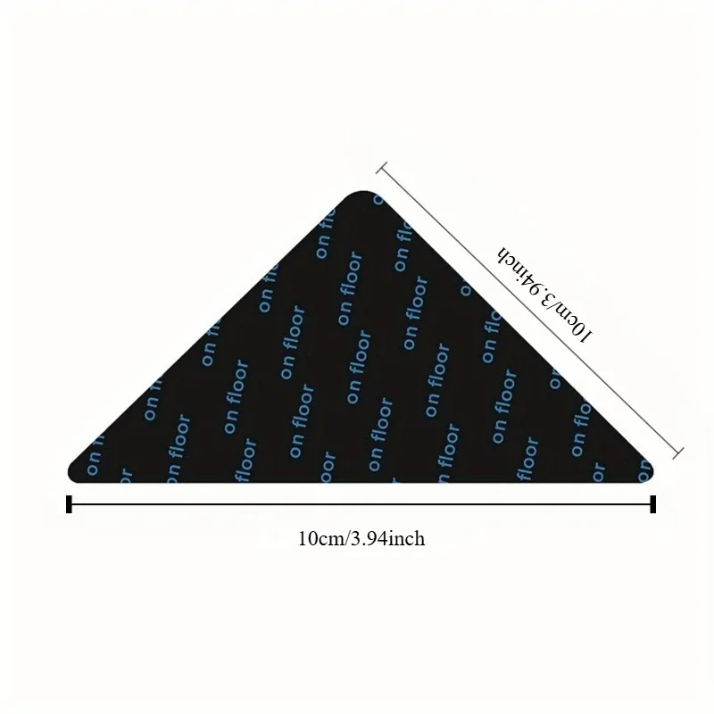 2/4pcs Rug Grippers,Non-Slip Fixing Stickers,Tile Marble Floors,Double Sided Adhesive Carpet Clips Keep Corner Flat.