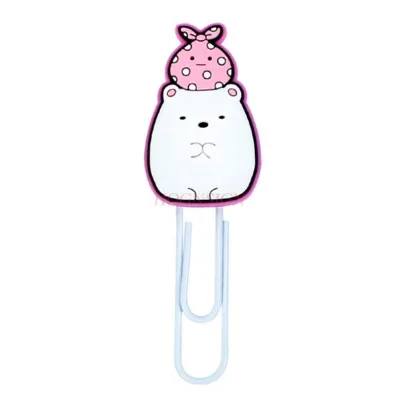 5pcs Cute Corner Biological Paper Clips Student Bookmarks Cartoon Cute Extra Large Paper Clips Office Stationery