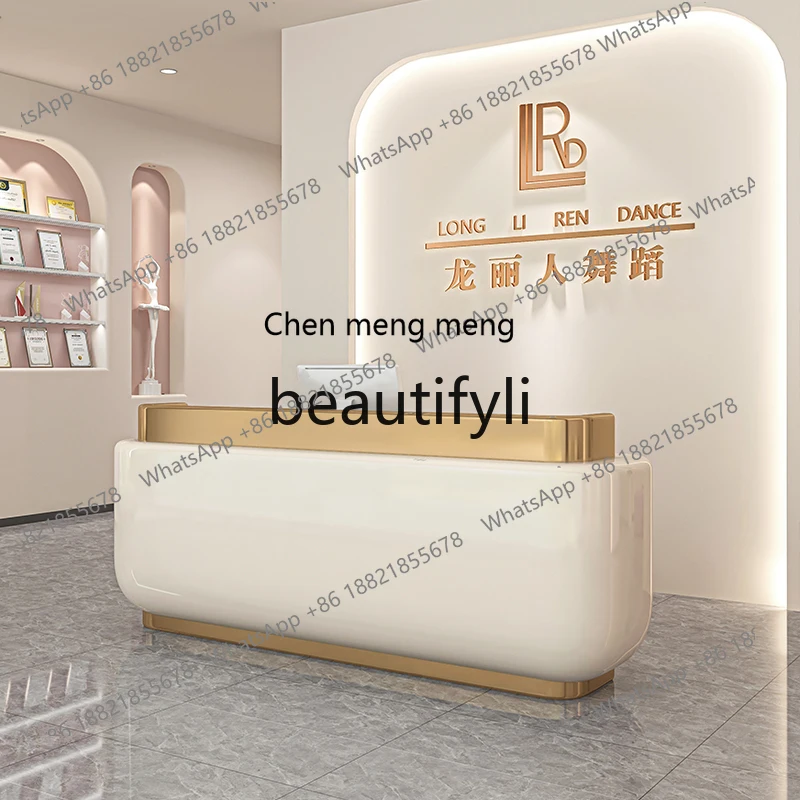 beauty salon bar dance studio yoga studio clothing store checkout page company hotel front desk medical beauty reception desk  R