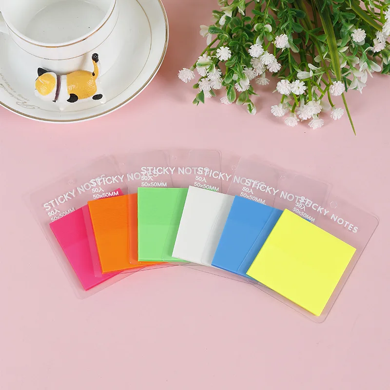 POffice School Supplies  Color Translucent Convenient Index Sticker Student Focus Marking Creative Waterproof N Times Note Notes