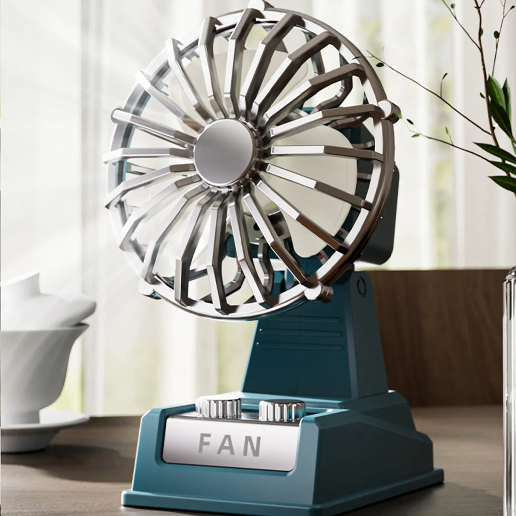 

Мини-настольный настольный вентилятор, перезаряжаемый, тихий, ретро-дизайн, электрический, с регулируемым наклоном, персональный вентилятор для охлаждения, путешествия, автомобиль, исследование, лето