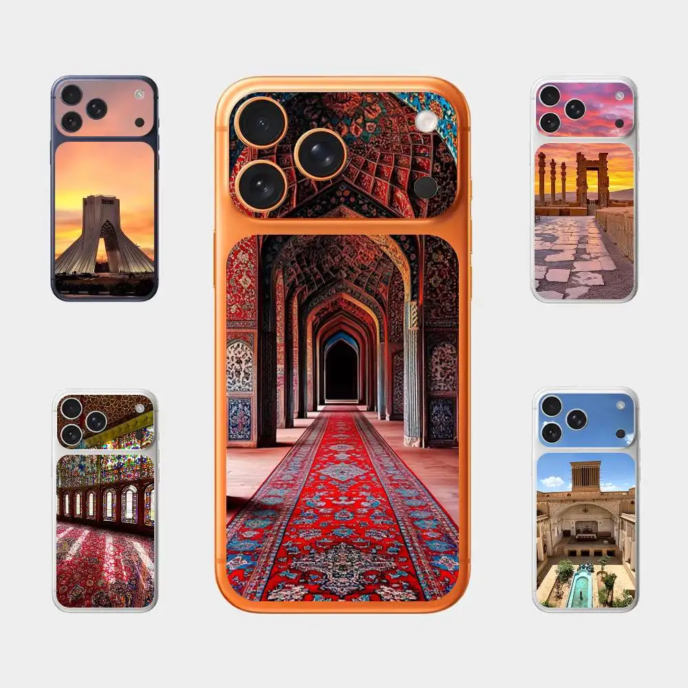 Famous Tourist Attractions in Iran For iPhone 17 Pro Max Full Back Cover Decal Wrap Skin Rear Protective Sticker Film