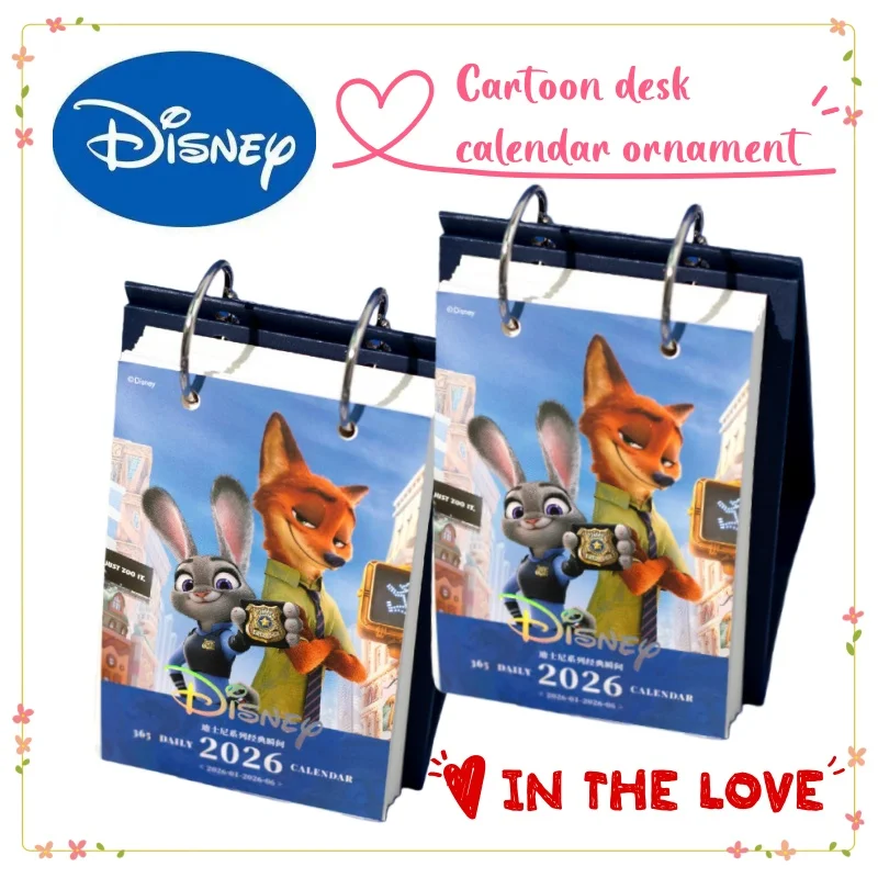 ניו דיסני ג'ודי הופס ניק ווילד ערך צבעוני יצירתי אישיות לוח שנה זמן קרטון חמוד שולחן עבודה אורנמנטים עבור חברים