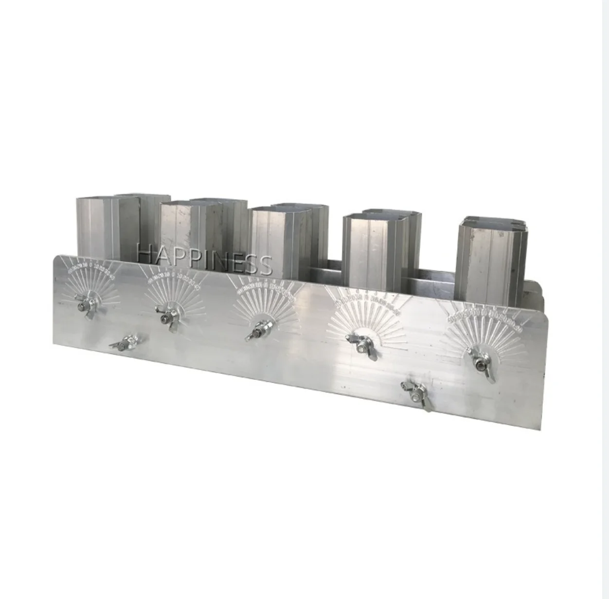 1.5 Inch Adjustable Angle Salute Rack Aluminum Frame Inner Diameter 52mm 10 tube Firework Launcher Base For Celebration