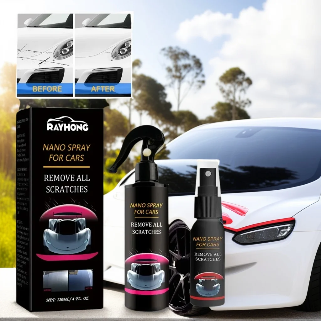 Rayhong Car Coating Agent - Nano Crystal Plating Liquid Spray do ochrony lakieru i wosku hydrofobowego